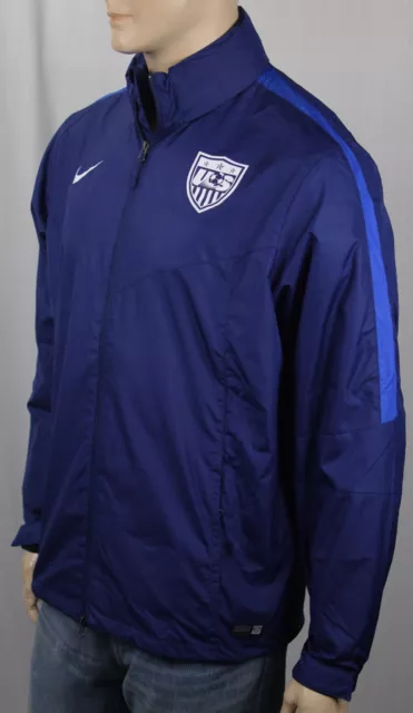 Nike Blue Hoodie Jacket USA National Soccer Team Storm Fit NWT