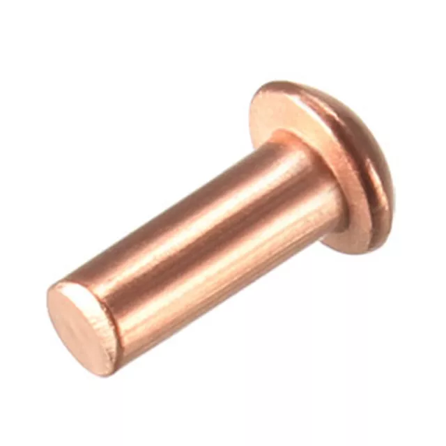 200Pcs 5/64" x 13/64" Round Head Copper Solid Rivets Fasteners