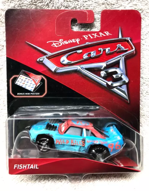 FISHTAIL disney pixar cars 3 NEW IN PACKAGE thunder hollow 2016 crazy 8