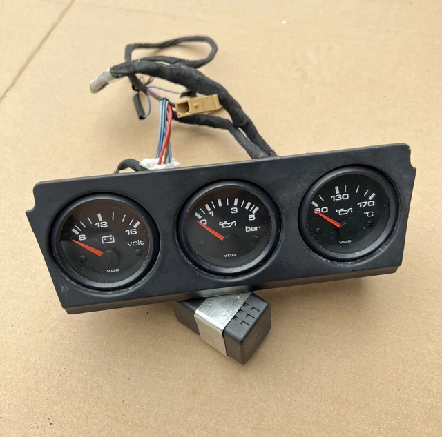 VW GOLF MK1 MK2 GTI VDO Gauges Oil Pressure Temperature Battery voltage