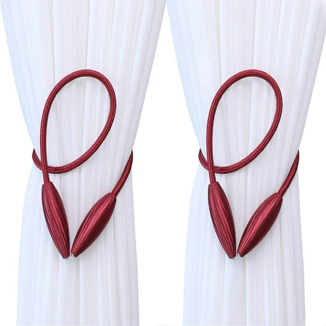 Beautiful Curtain Holder tieback color Maroon for Home Decor Set of 2