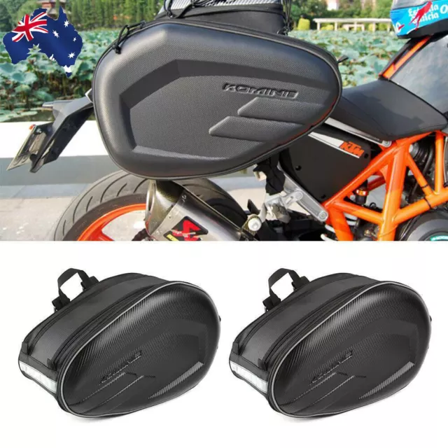 Pair Motorcycle Pannier Side Bags Luggage Universal Saddle Bags Waterproof Gifts