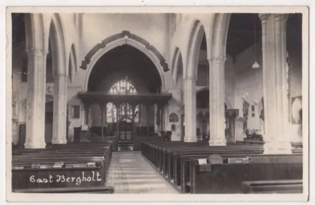 East Bergholt Church Suffolk RP Postcard, B696