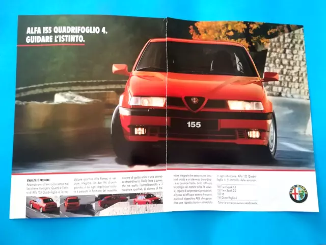 Ritaglio Di Giornale Clipping Alfa Romeo 155 Quadrifoglio Da Collezione - (164)