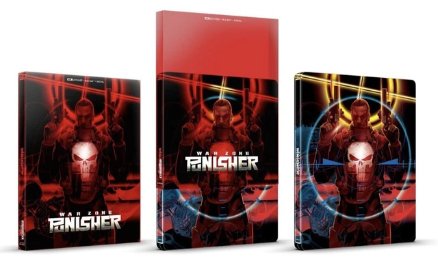 Punisher: War Zone Steelbook (4K UHD+Blu-ray+Digital) Factory Sealed PRISTINE