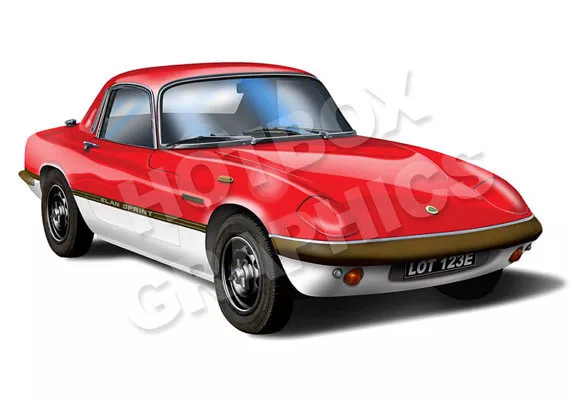 Lotus Elan Print - Personalised Illustration Of Your Car