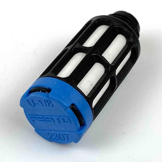 FESTO U-1/8 Silenziatore, Pneumatic Silencer 2307 (VE 5 pz.), inutilizzato