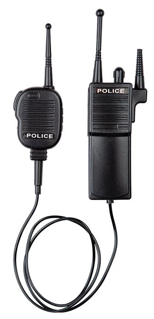 Police Radio Set Plastica Accessori Costume Adulti Bambini Walkie-Talkie Cop