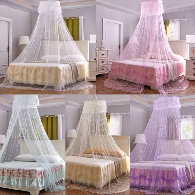 Elegant Lace Insect Bed Canopy Netting Curtain Round Dome Mosquito Net Bedding