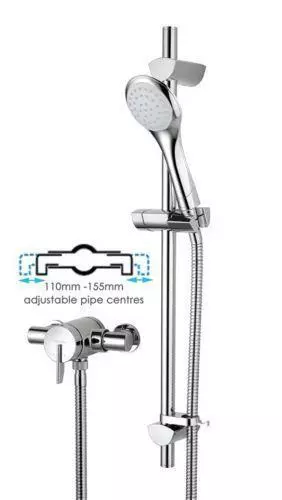 Bristan Sonique Rear-Fed Exposed Chrome Thermostatic Mixer Shower