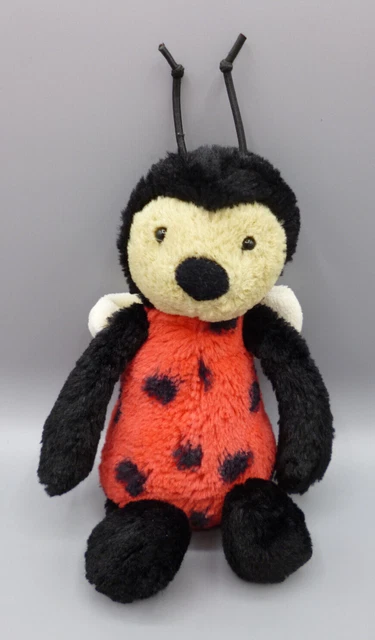 JELLYCAT SMALL BASHFUL Ladybug Ladybird Red Black Soft Plush Toy 8 Original 50.00 PicClick UK