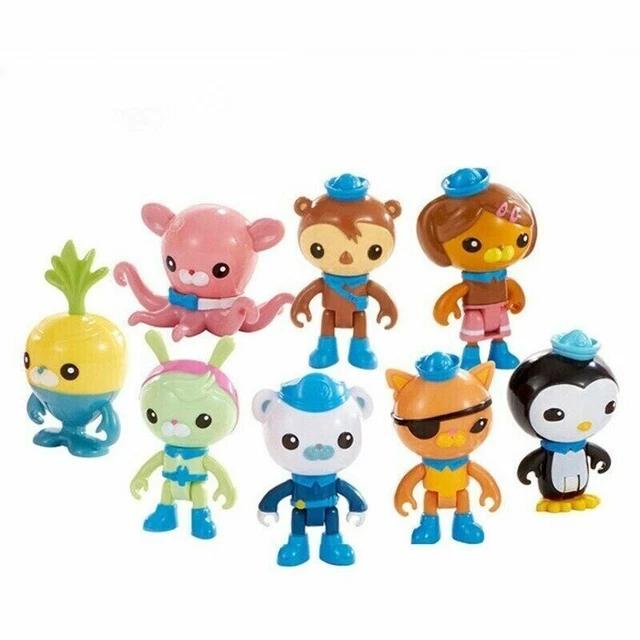 Octonauts Action Figure Toy 7cm Captain Barnacles Penguin PVC Doll Kids 8pcs/set