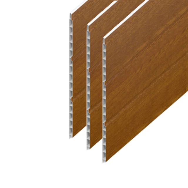 HOLLOW CLADDING SOFFIT Board Golden Oak UPVC Plastic 300mm x 5m Tongue & Groove 65.53 PicClick HOLLOW CLADDING SOFFIT Board Golden Oak UPVC Plastic 300mm x 5m Tongue & Groove 65.53 PicClick