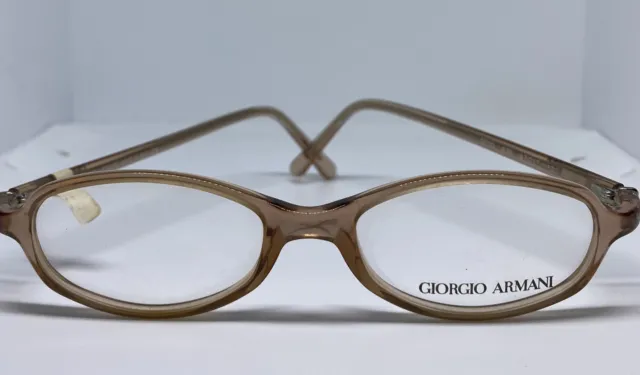 Giorgio Armani 2010 439 Rx Eyeglasses Oval Plastic Pale Rose Frames 47/17/130