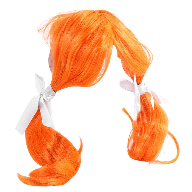 Disfraces de pelo de gato accesorios de fiesta para perros gatos (naranja)