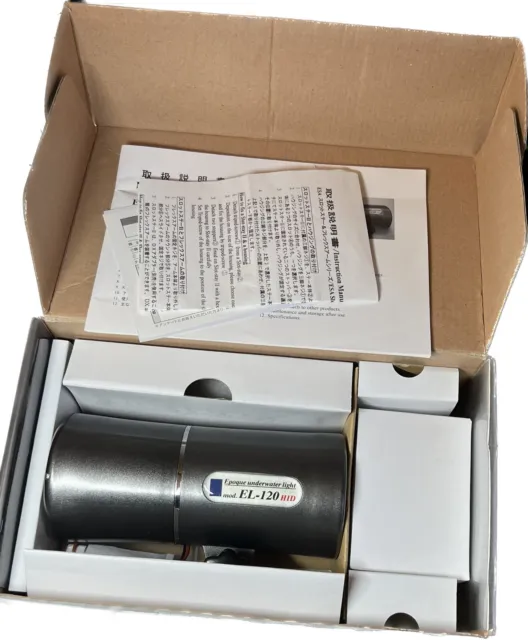 Epoque EL-120 HID Underwater Digital HID Light w/ BOX,Manual, RARE Japan