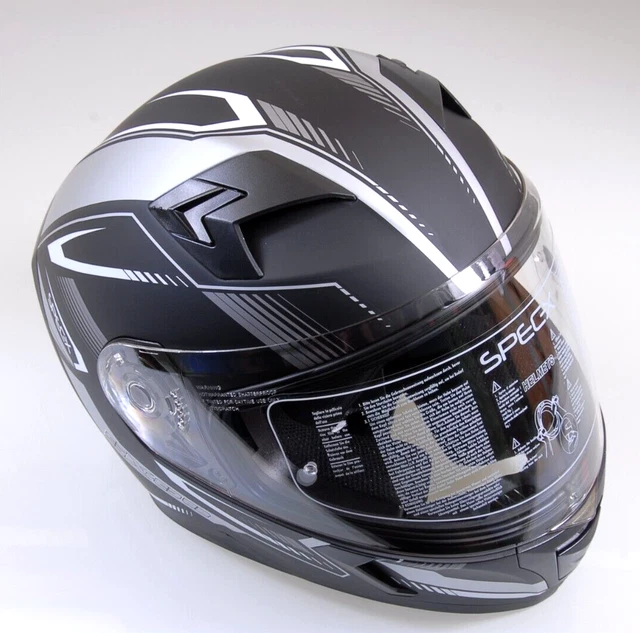 SPEC-X Casque Intégral Sx-82.02/R2 Argent Mat GR. XS Restes de Moto Spx #1