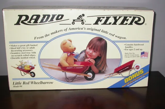 Radio Flyer Model #4 Little Red Wheelbarrow NIB