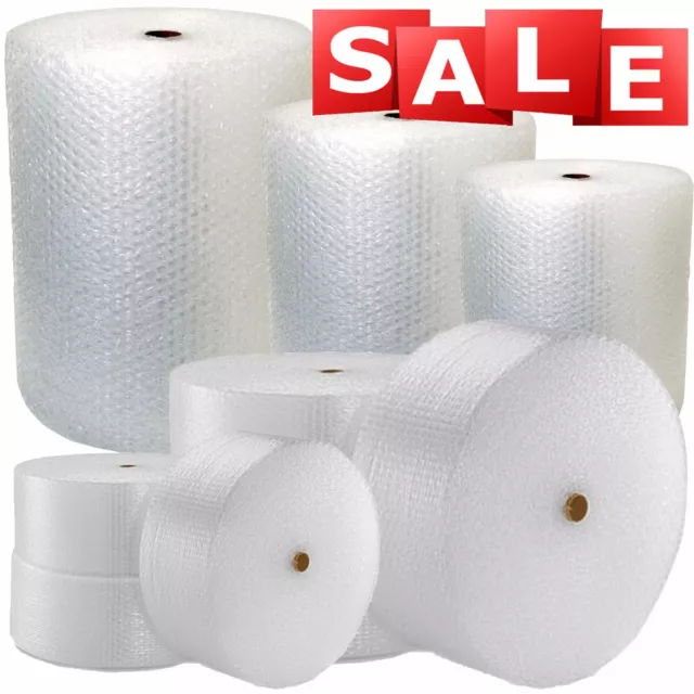 SMALL LARGE BUBBLE WRAP PACKING MOVING STORAGE ROLLS - 10M 50M