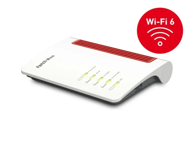 AVM FRITZ!BOX 5530 router in fibra Wi-Fi 6 controllo genitori porta LAN 2,5 Gigabit 3