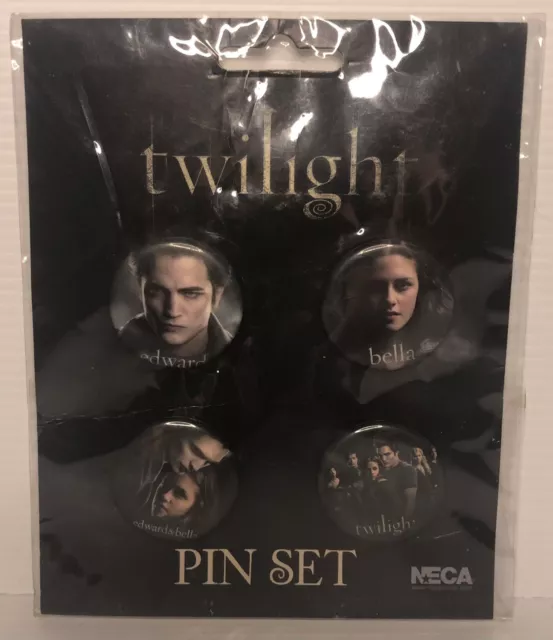 The Twilight Saga Eclipse Pin Set of 4 Edward & Bella Cast Collectible Badge