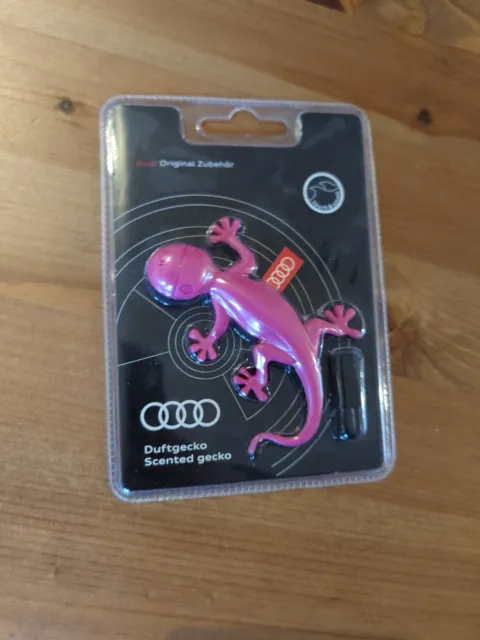 Audi Duftspender, Duftgecko pink, Lufterfrischer fürs Auto