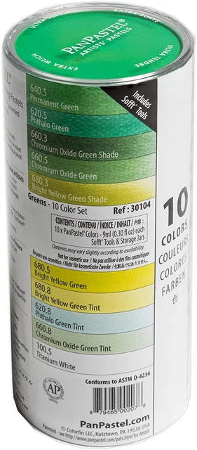 Panpastel Stack Sets (10 Color, Greens)