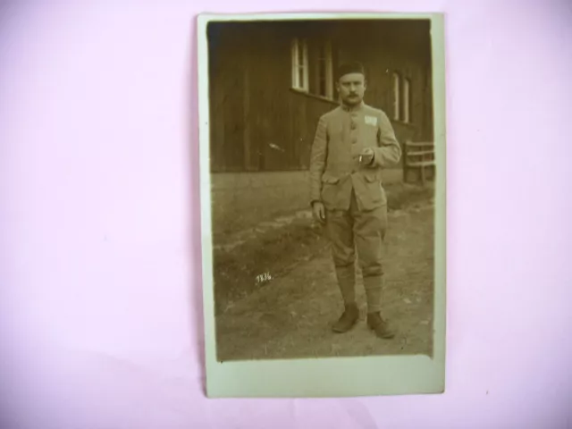 CPA Military War Photo Card Soldier Character circa 1915