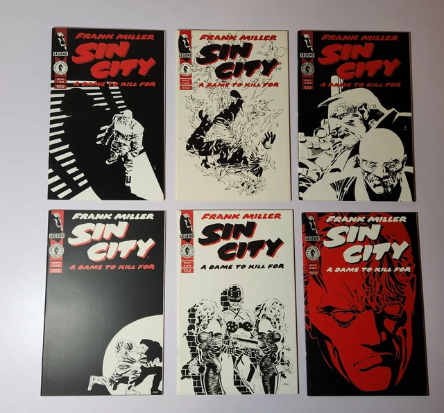 Sin City, A Dame To Kill For, #1-6, Frank Miller Dark Horse Comics 1992 - Nm