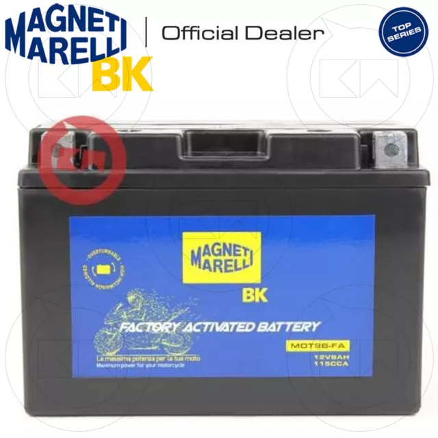 Batteria Magneti Marelli Yt9B-Bs 12V 8Ah Yamaha Yp Majesty 400 2004 2006 3