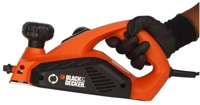 BLACK+DECKER KW712-QS Rabot à bois 650 W (orange et noir) 2