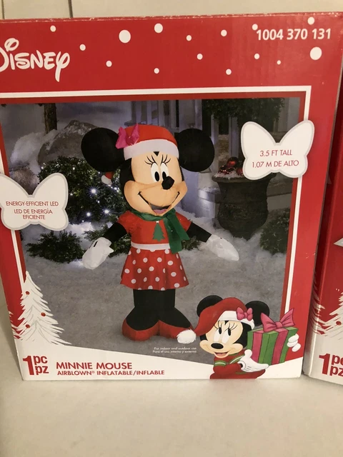 Disney Mickey & Minnie 3.5ft Christmas Airblown Inflatable LED Energy Efficient