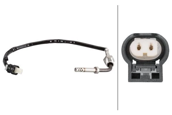 Hella 6pt010376-131 Sensore Temperatura Scarichi per Mercedes CLS Shooting 12-17