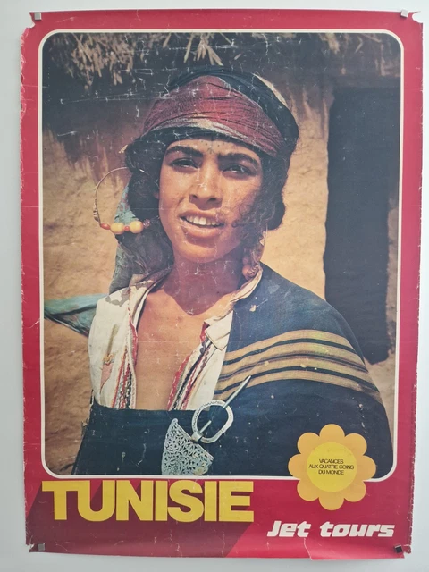 Affiche Ancienne Compagnie Navigation Mixte – Paquebot Kairouan, Algérie, Tunisie