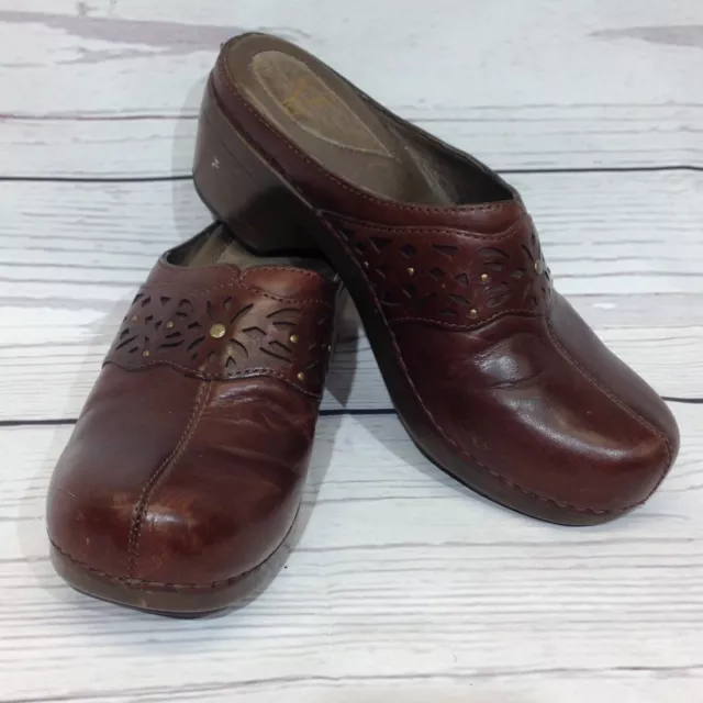Dansko Shyanne Clogs Size 38 EUR 7.5-8 US 2” Heel 9820457800