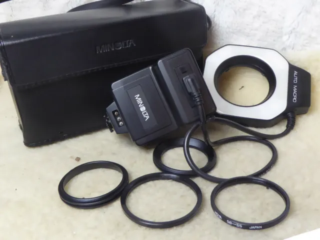 Mint Auto Electro Flash Macro 80 Px Set 80Px + Adapters Ring + Case