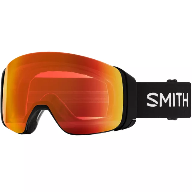 Smith 4D MAG Snowboardbrille + Wechselscheibe Skibrille Black/CP Everyday Red
