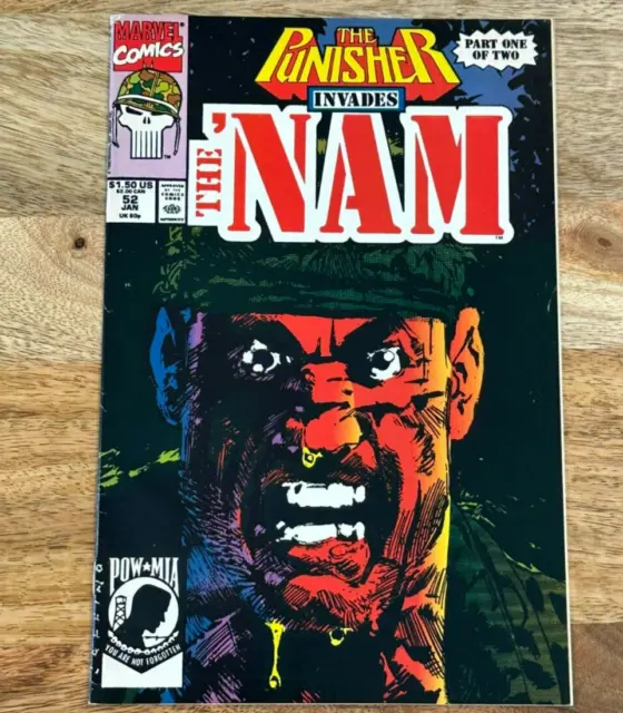 Nam The Punisher Invades #52 (1986 Series) Direct Vol. 1 Marvel Comic Book 1991