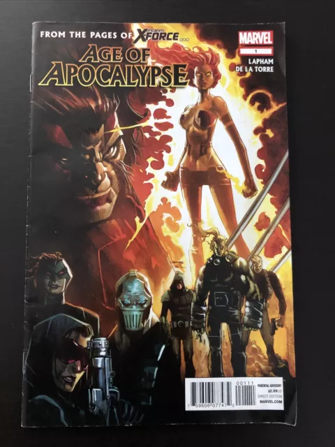 Age Of Apocalypse #1 2nd Print Variant Marvel Comics Shows Some Wear