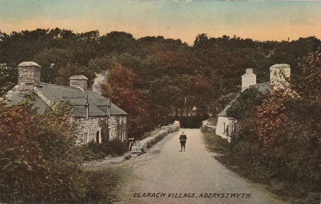 r wales welsh old antique  postcard collecting clarach village aberystwyth