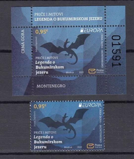 EUROPA CEPT Montenegro 2022 postfrisch/** (MNH)