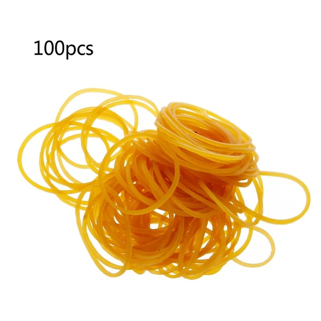 100PCS 1.5 inch Rubber Bands Stretchable Elastic Sturdy for Supermarket Company