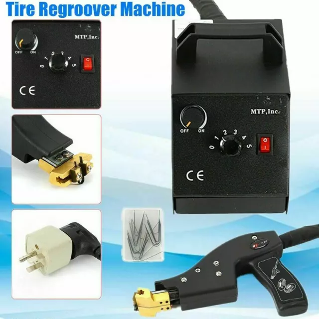 350W Tire Groover Tyre Regroover Cutter Machine Grooving Carving Cutting Tool US