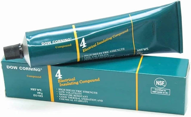 DOW CORNING 4 DC4 Silicone Electrical Insulating Compound Lubricant Grease 150g