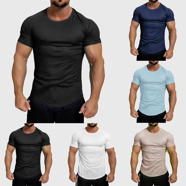 T-shirt Homme Col V Avec Fermeture éclair - Coupe Classique - Pour Un Style Décontracté