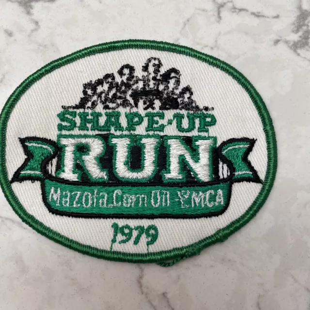 Mazola Corn Oil YMCA Shape-Up Run Patch Vintage 1979 Sew On Patch New