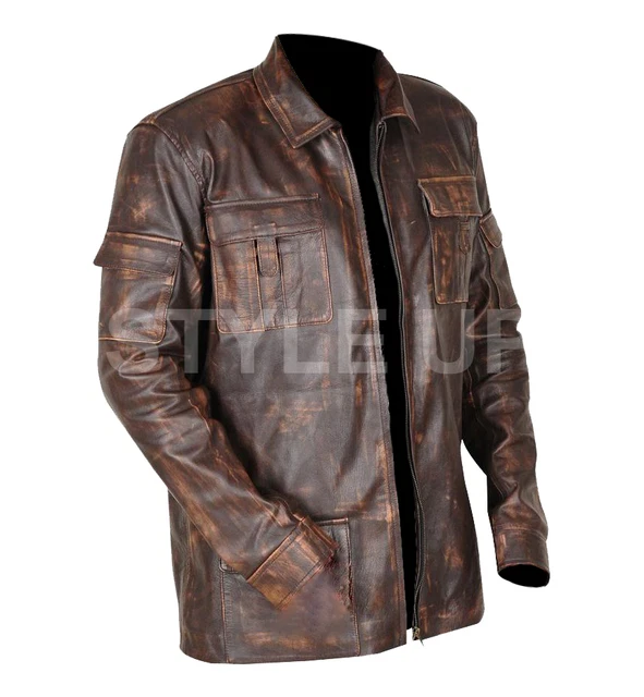 Giacca classica in pelle Luke Skywalker Star Wars Elegante Mark Hamill vintage