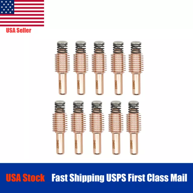 10PCS New Plasma Torch Electrode for Hypertherm Duramax 220842 45/65/85/105A US