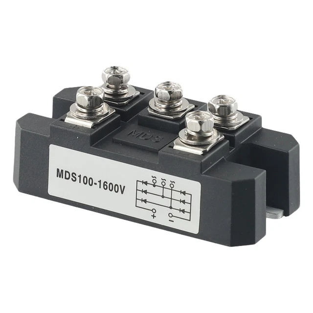 Module Redresseur De Pont 100A 1600V MDS-100A - Pour Conversion AC/DC Triphasée, électronique De Puissance