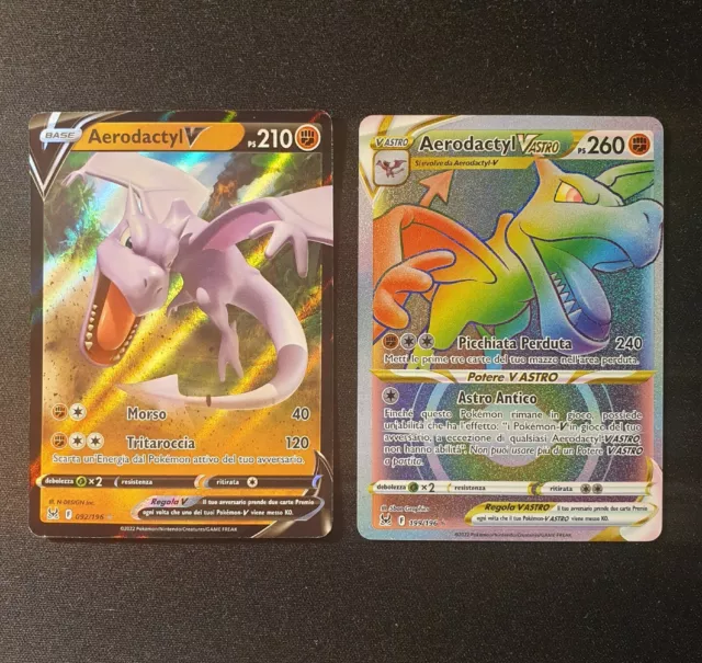 199-196 Aerodactyl V Astro Rara Segreta (IT) - MINT